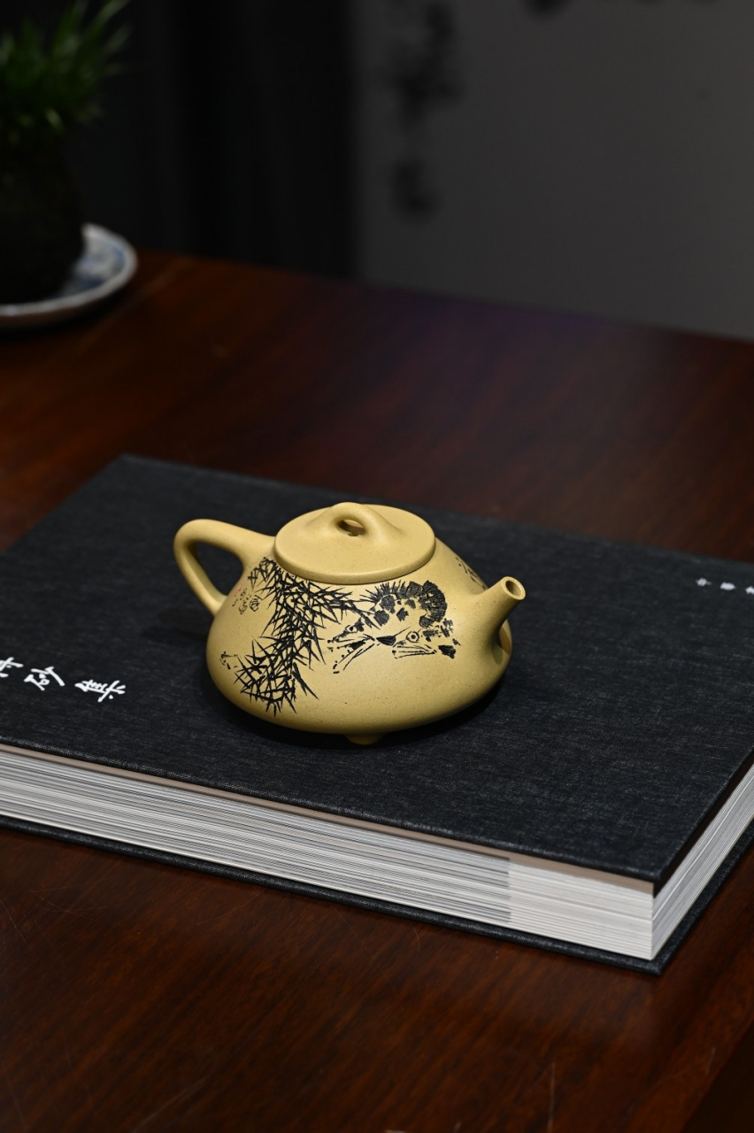 高工厉上清老师难得小品壶【石瓢】 原矿老段泥,230cc#宜兴紫砂壶