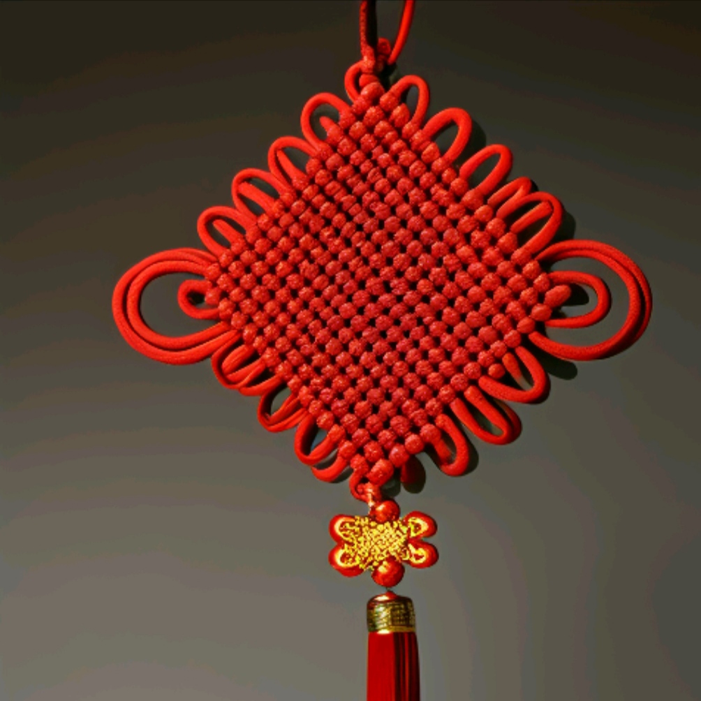 可是我在老公面前,一激动说:"我要自己编一个中国结!