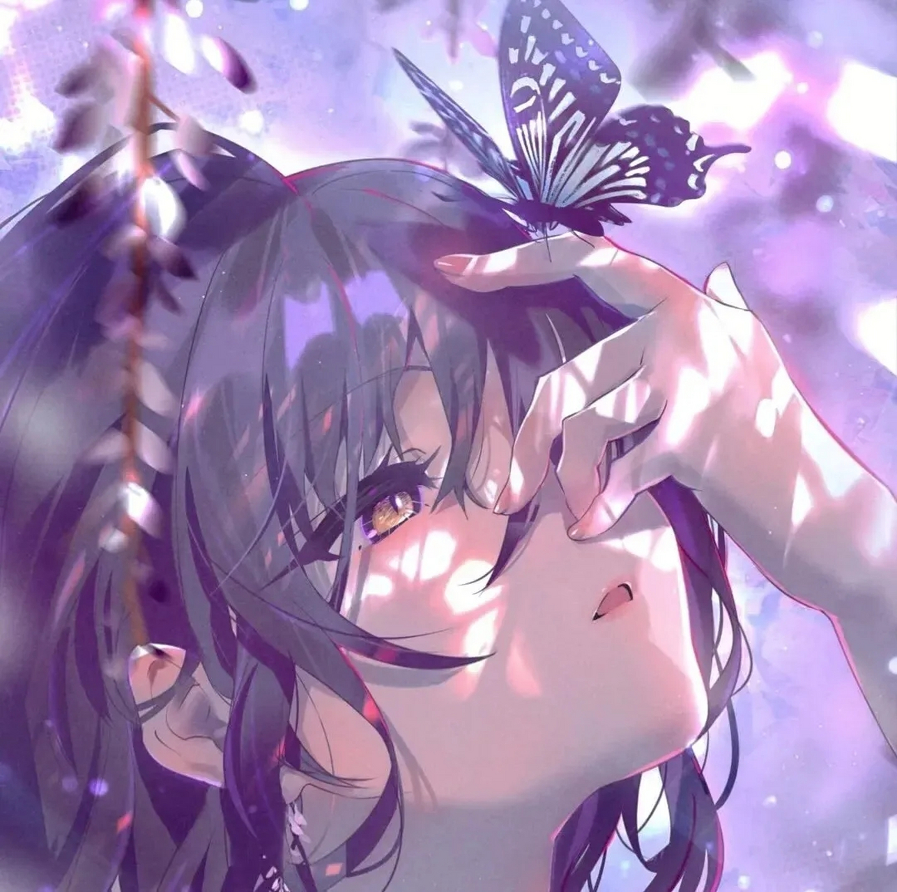 让人一秒倾心的粉紫色头像 山高路远,看世界,也找自己