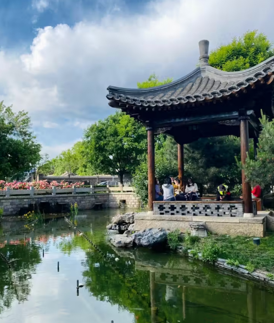 北京东城三里河公园风景迷人