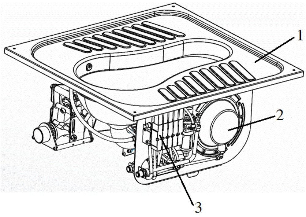 "真空集便器利用压差原理,将粪便通过管道吸入污物箱,污物箱内有特殊