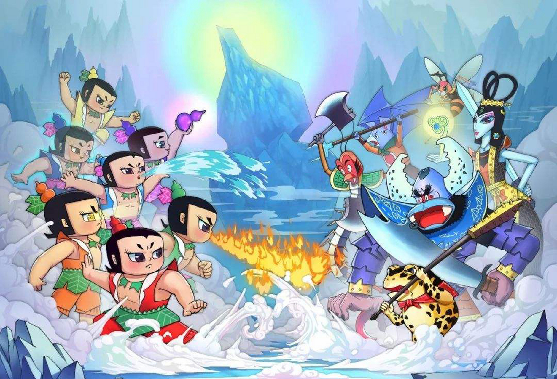 葫芦娃是一部经典的国产动画片,讲述了七个拥有不同能力的葫芦娃与