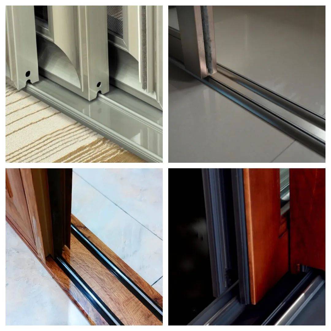 铝合金推拉门轨道怎么选?选地轨还是选吊轨?