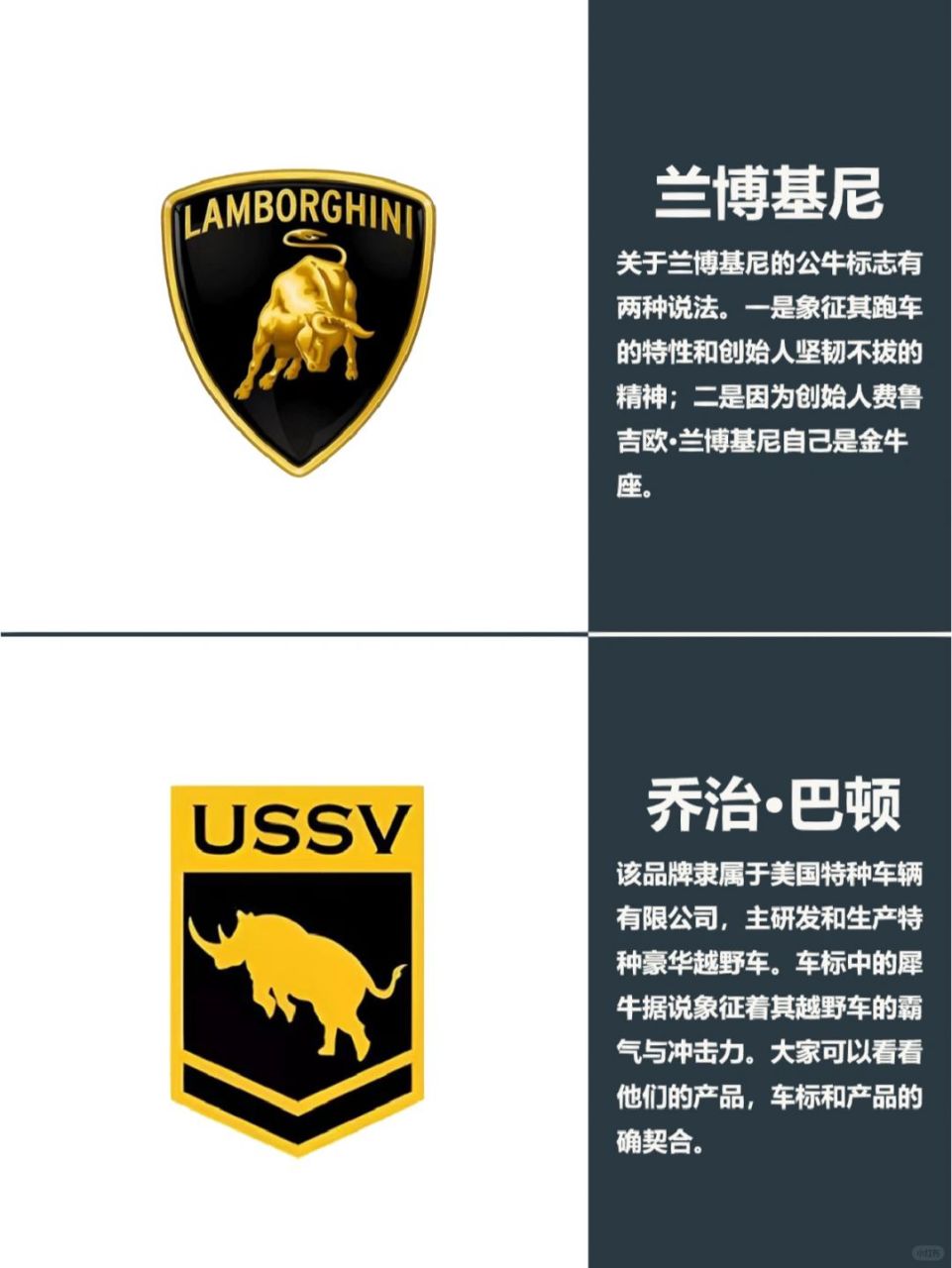 那些带有其他动物元素的汽车标志.