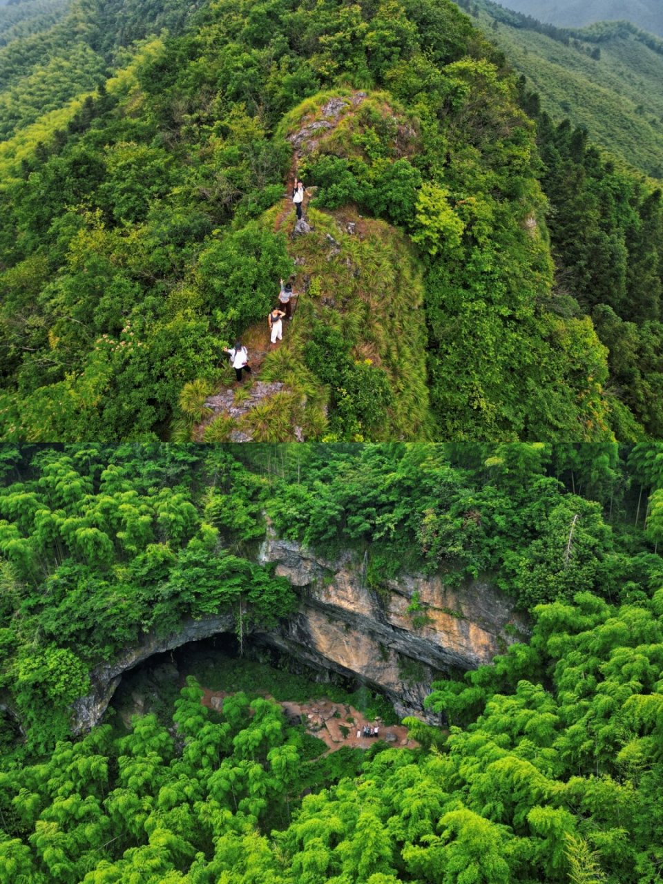 安吉章里古道|穿越竹林小溪,探秘瀑布岩洞  安吉章里古道,这条全长12