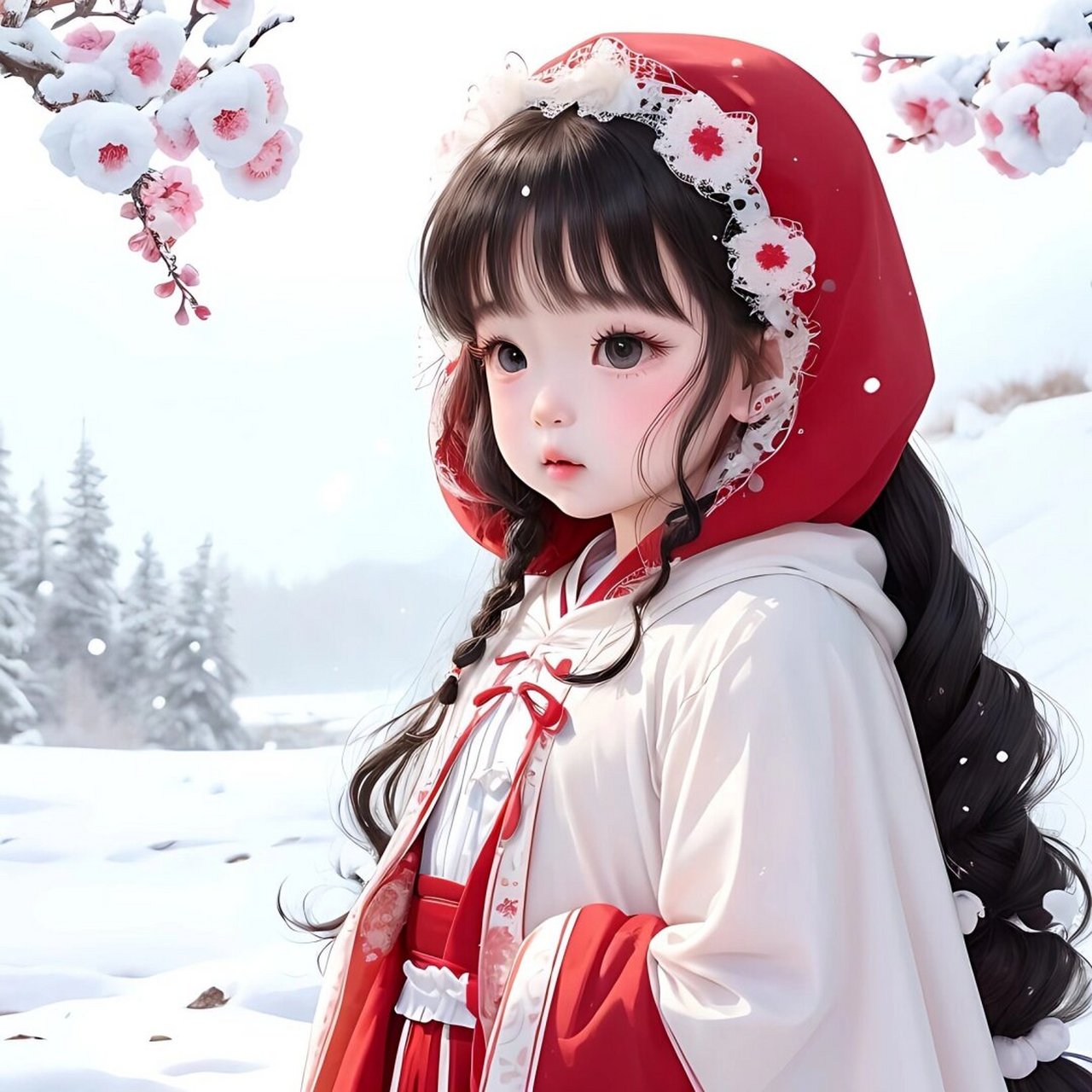 【古风斗篷宝宝头像】宝宝头像#亲子头像  国风头像|斗篷宝宝  汉服