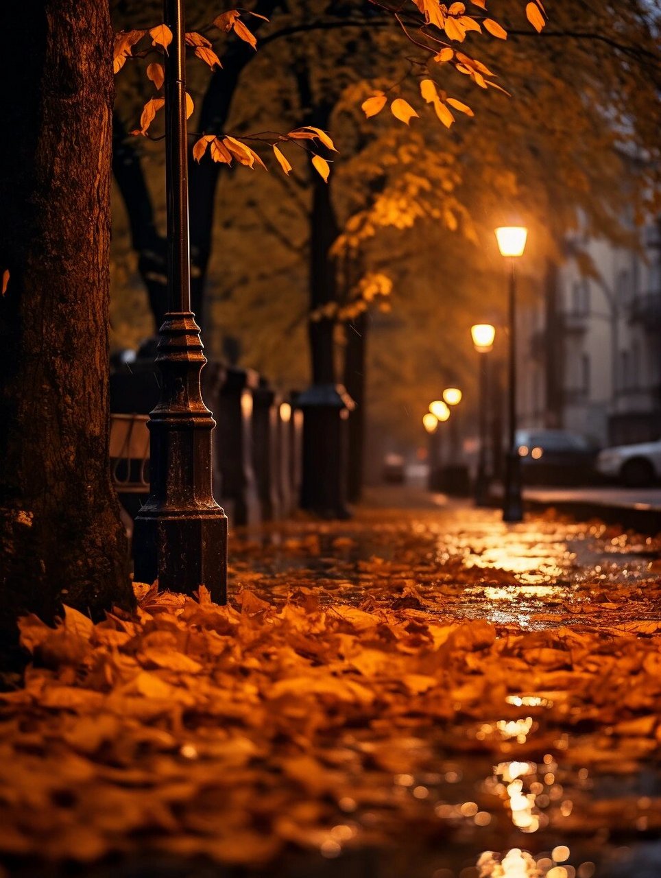 唯美意境  当秋天的树叶纷纷落下,凉风开始轻轻吹拂,我希望你能够有