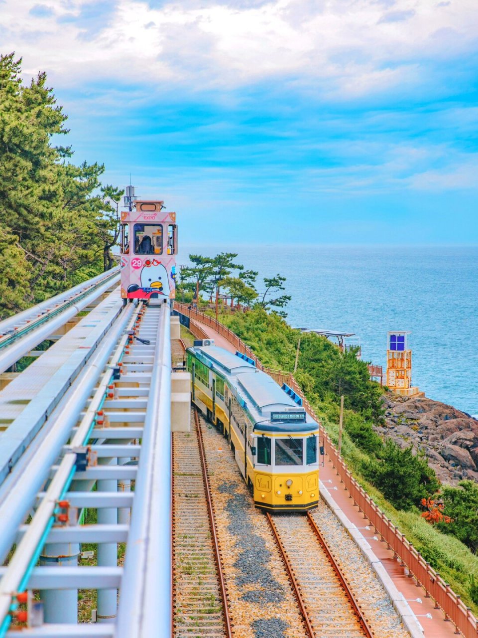 釜山海云台小火车图片