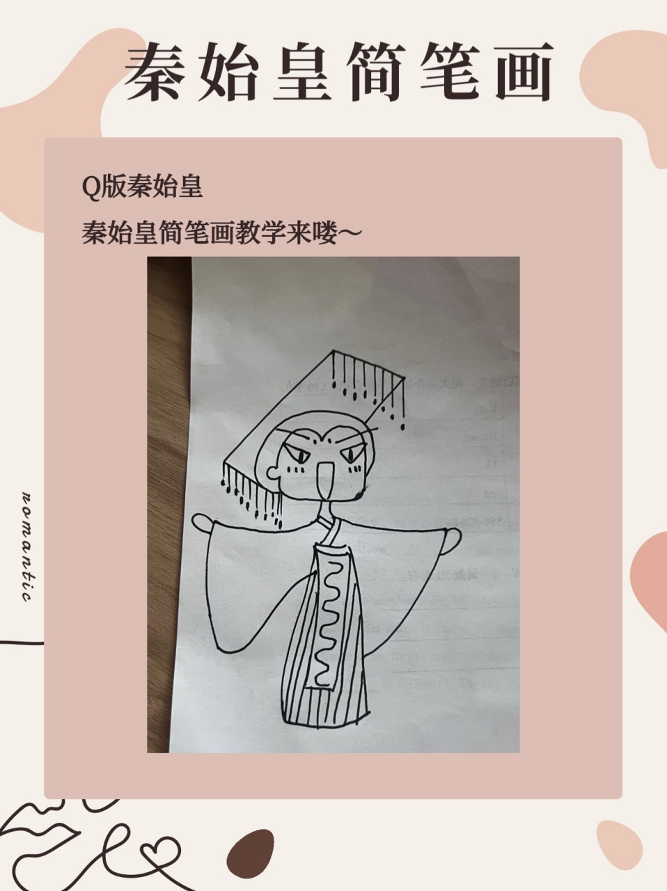 秦始皇简笔画悬浮图片