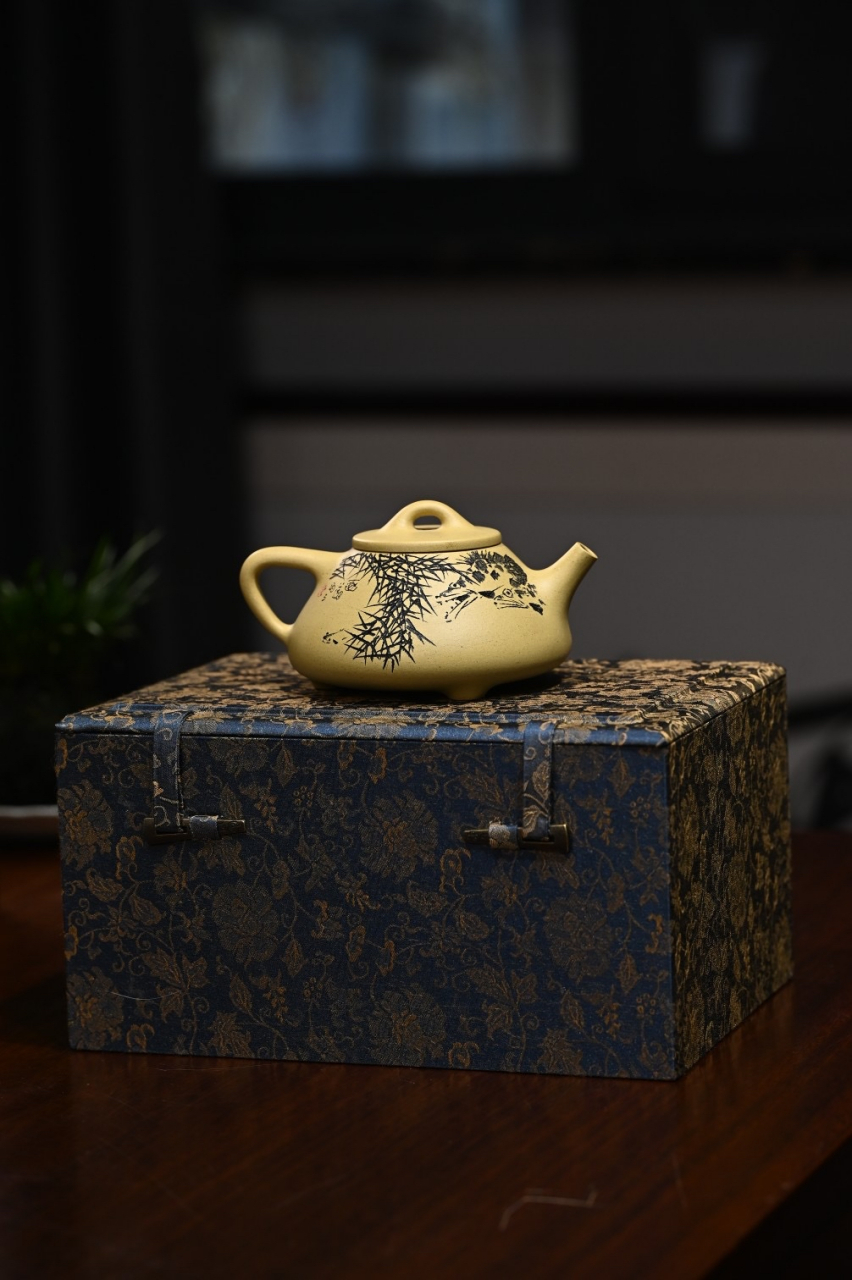 高工厉上清老师难得小品壶【石瓢】 原矿老段泥,230cc#宜兴紫砂壶