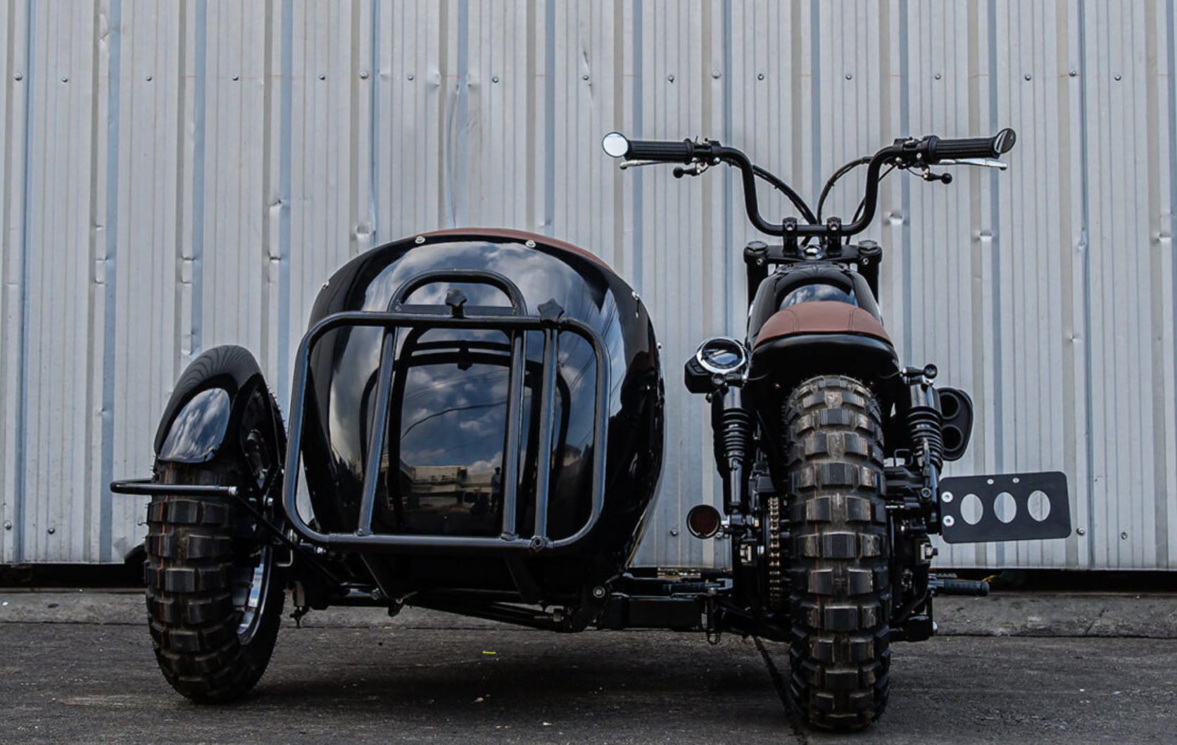 国外摩托改装分享:本田猴子,变身偏三轮摩托,帅气又个性