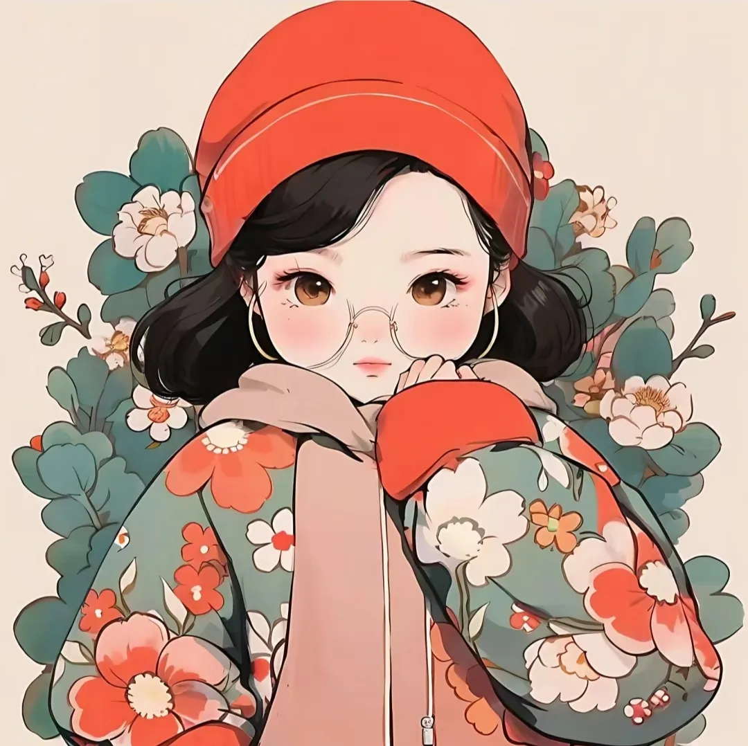 头像分享,东北的大花棉袄头像