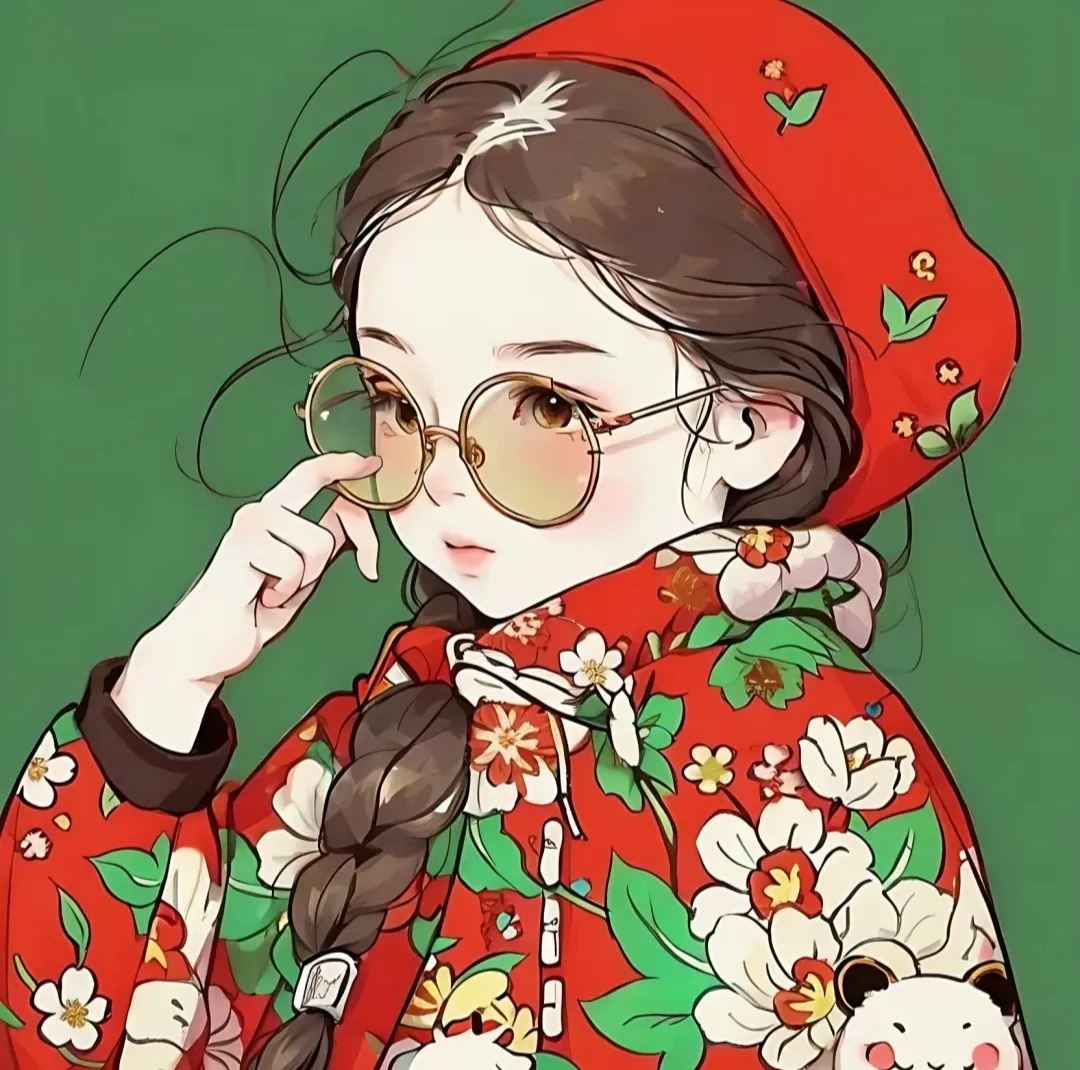 头像分享,东北的大花棉袄头像