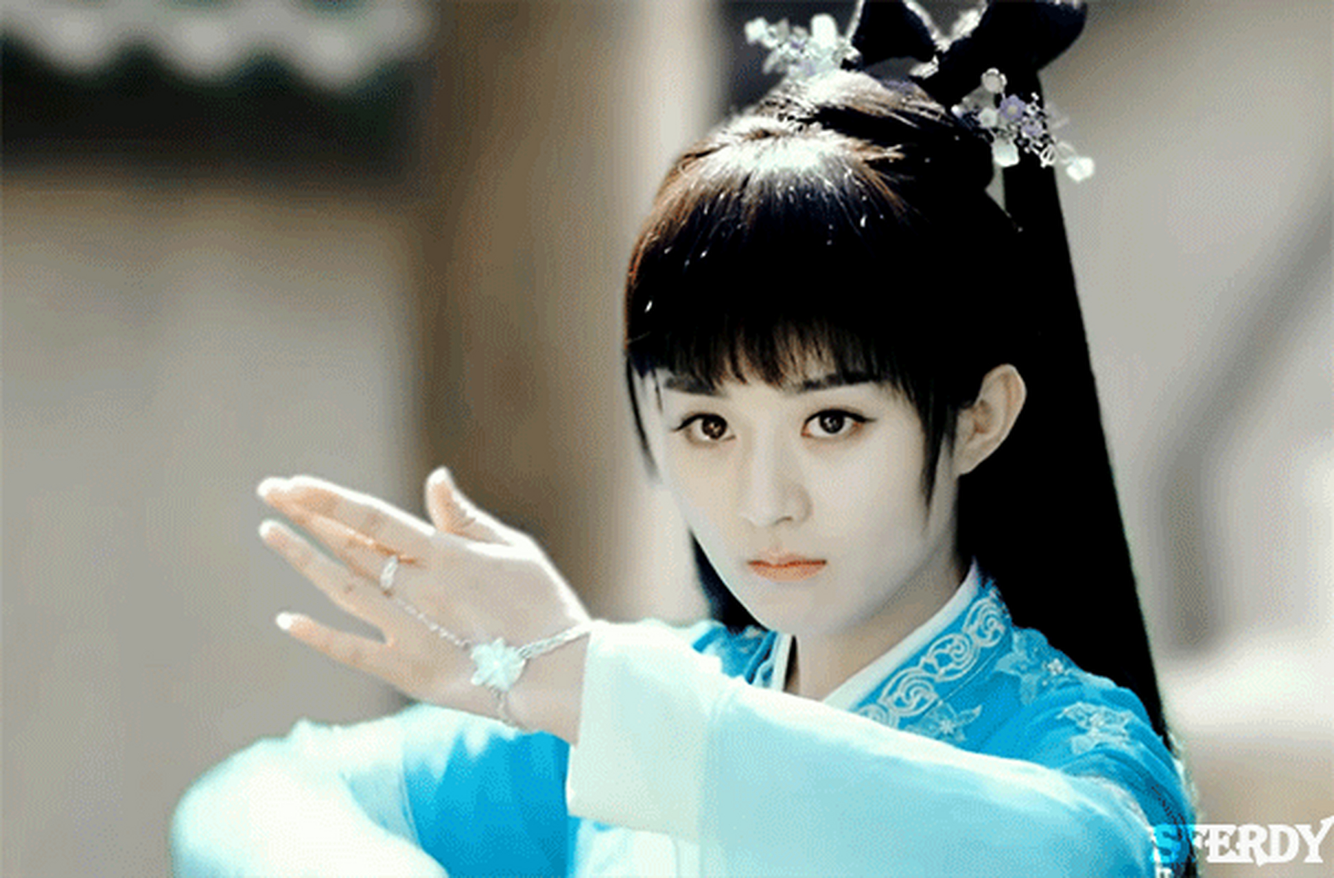 赵丽颖# #青云志# #赵丽颖碧瑶#  一抹青绿 于心底 永生不忘 一响清