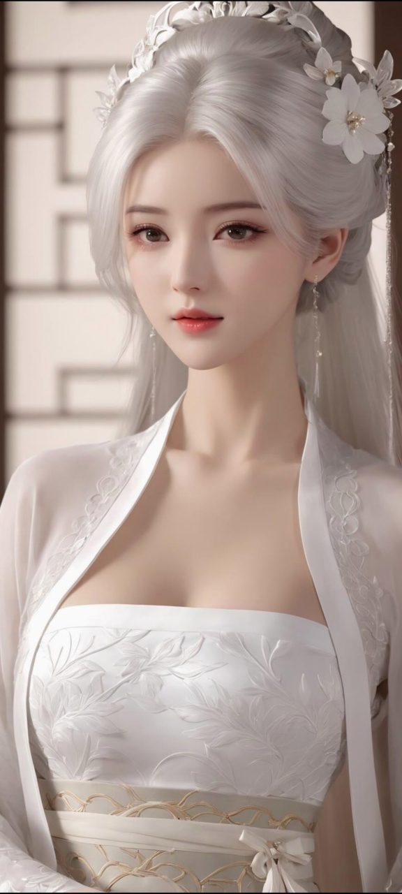 美图分享   白发古风美人#跨年创作挑战赛