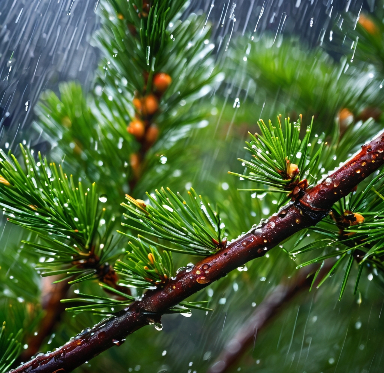 它们矗立在风雨中,坚韧而挺拔,即使面临困境,也从不低头