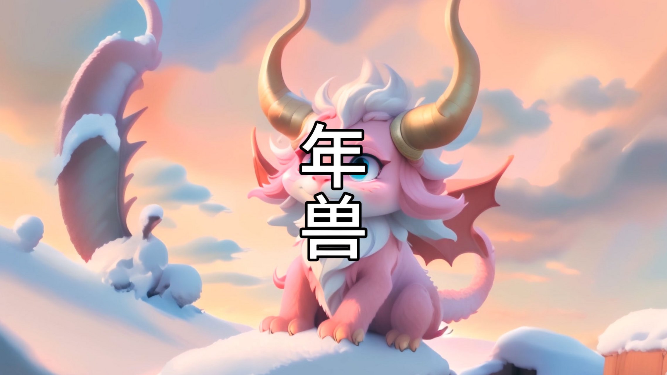 人们为了对抗年兽,会贴红纸,点灯,打鼓放爆竹