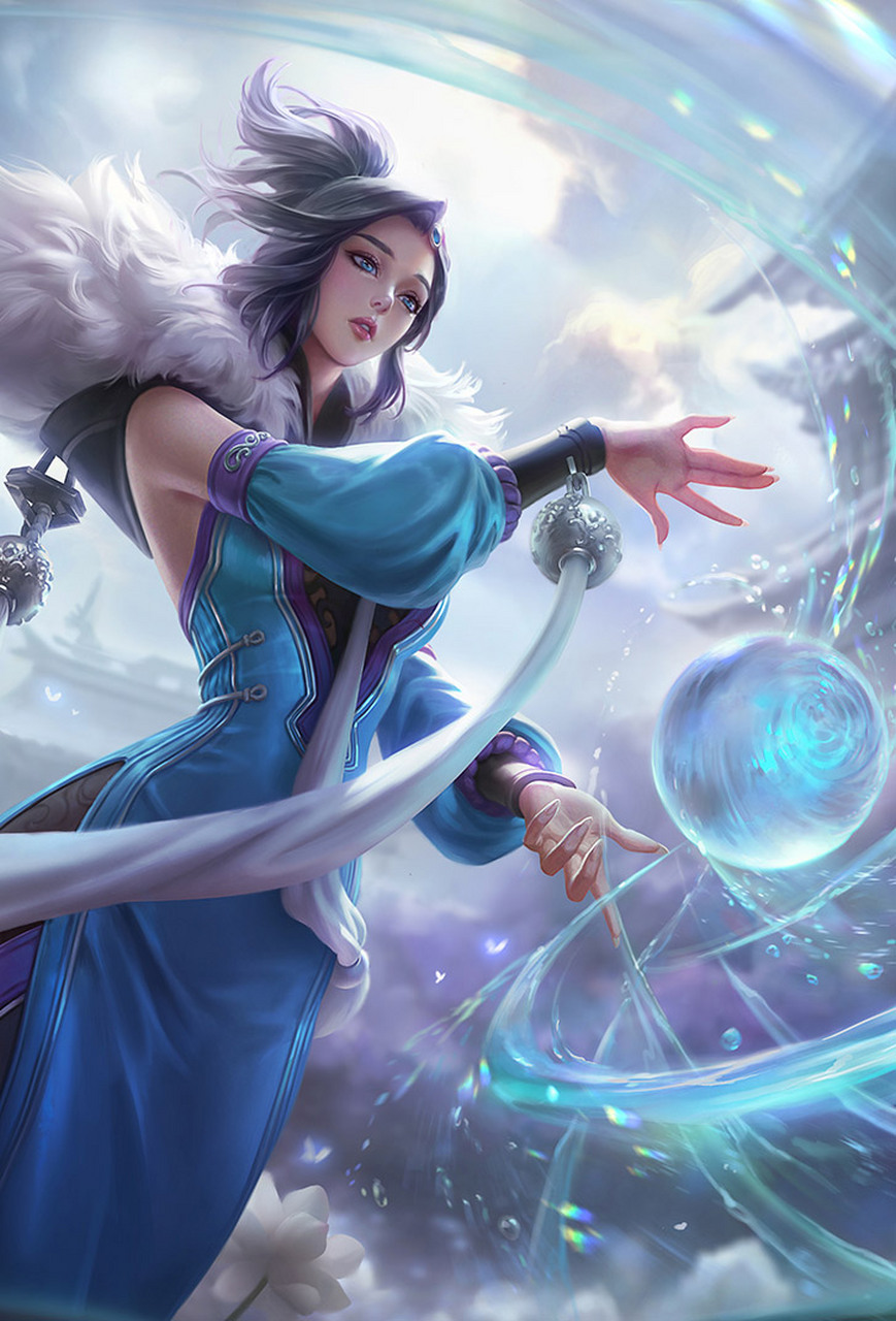 王者荣耀游戏头像,甄姬 这位女性头像真是非常的漂亮,她的漂亮体现在