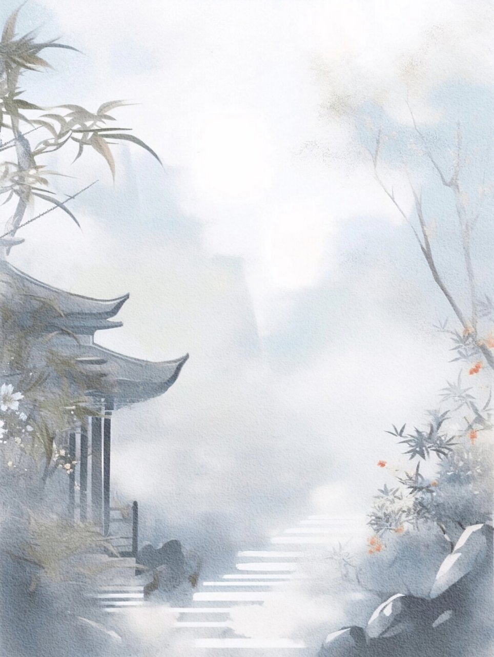 小说封面底图  在创作水彩古风图时,画家需要具备扎实的绘画基础和对