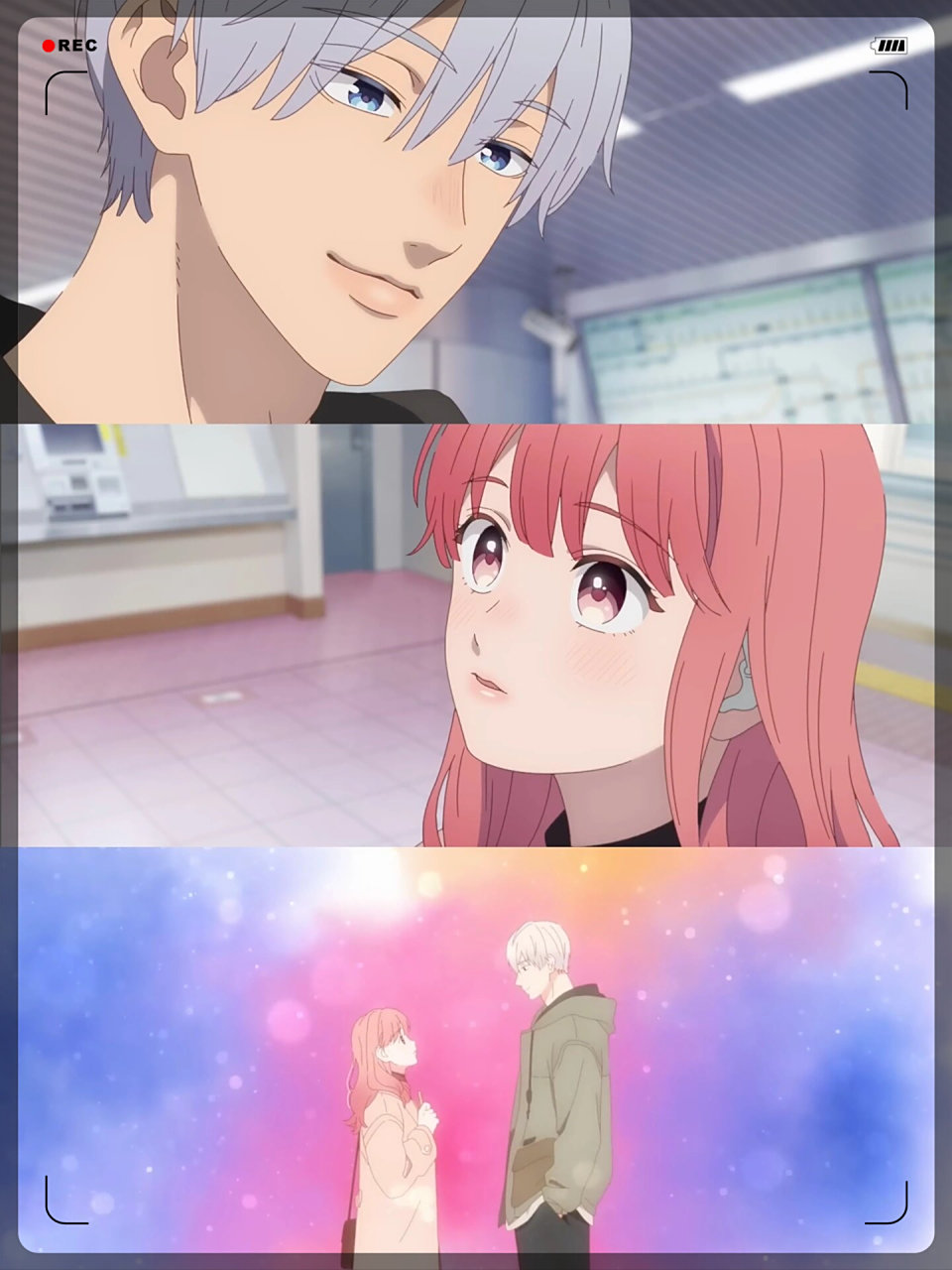 动漫:指尖相触,恋恋不舍 自从与你相逢,我的世界响起了