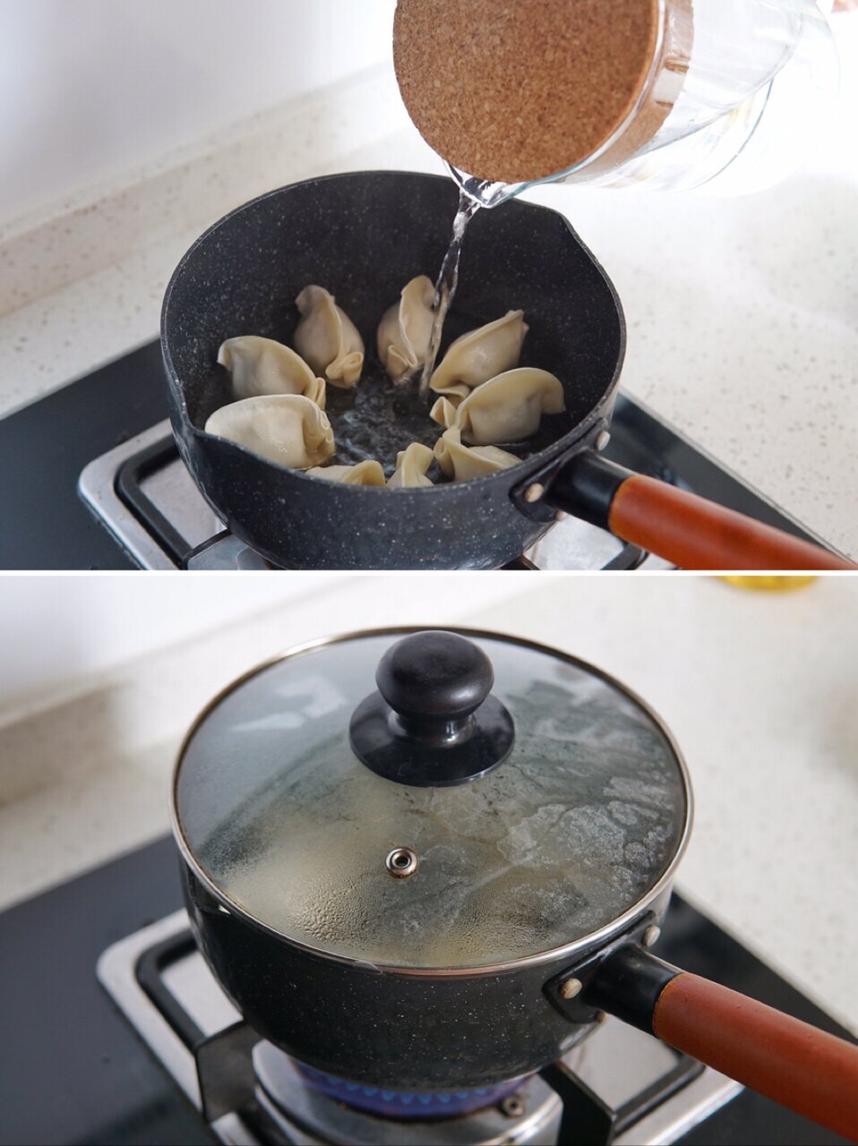 十分钟快手营养早餐:抱蛋煎饺 哈密瓜西柚果汁  今天要教大家制作一道