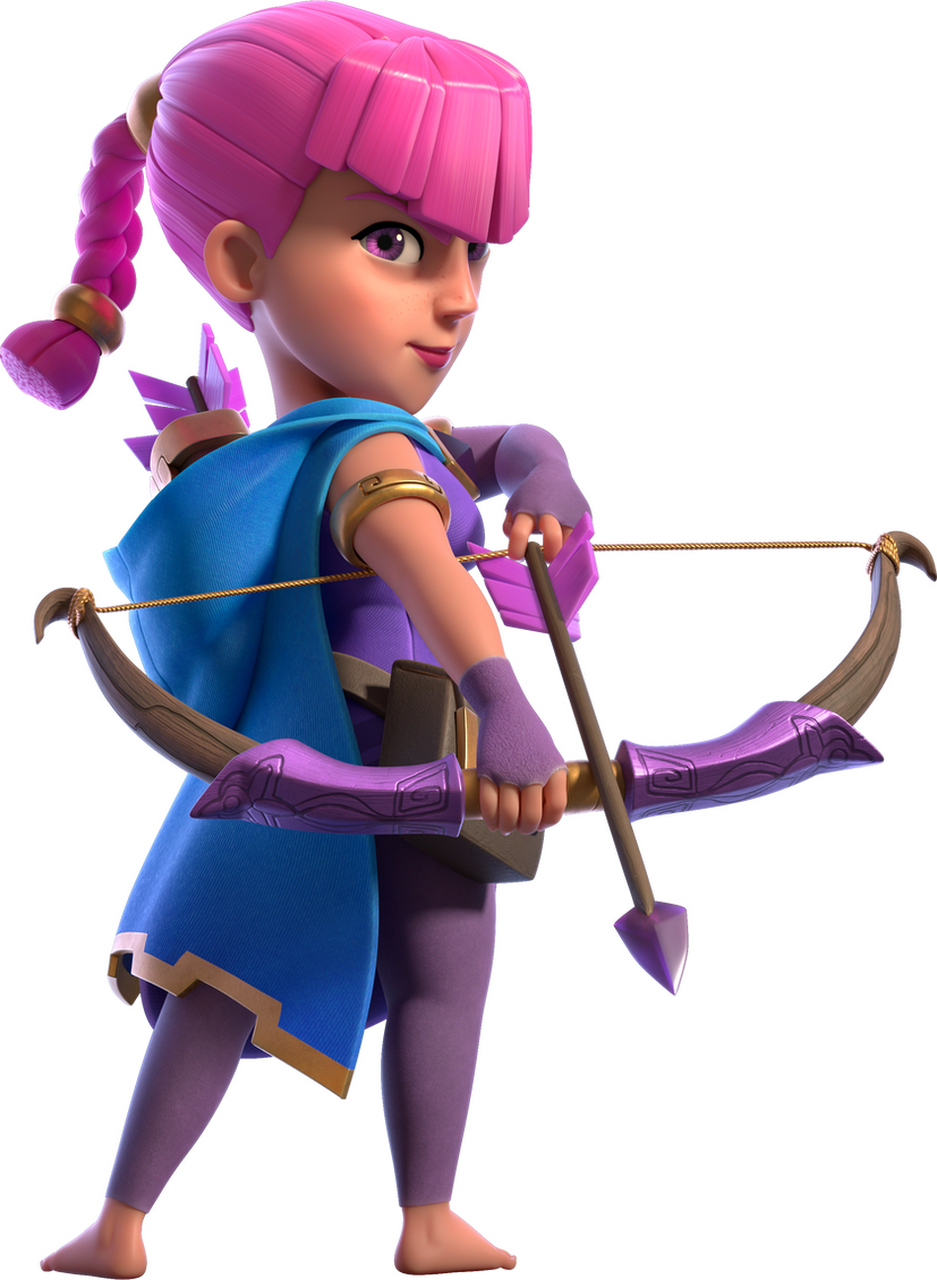 皇室战争觉醒弓箭手ai高清重绘,你喜欢哪个呢?