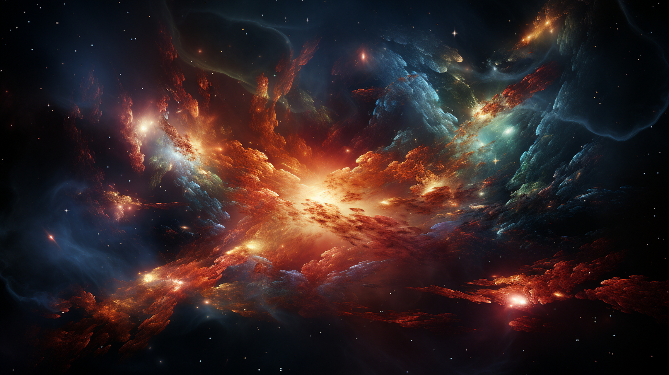 宇宙中的美丽星系团