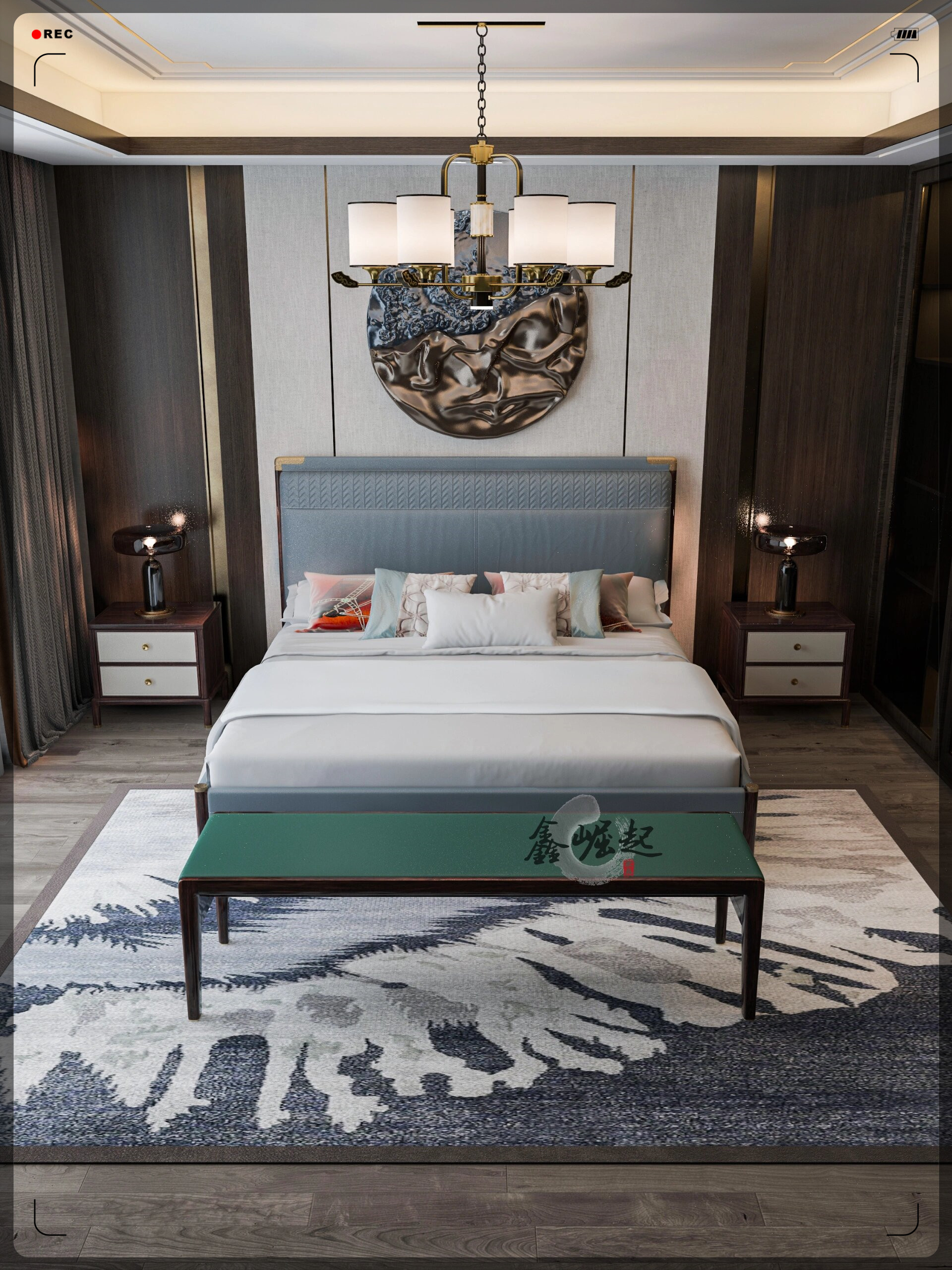 有一种新中式实木床,叫轻奢精致有格调  曾有一款创新的中式实木床