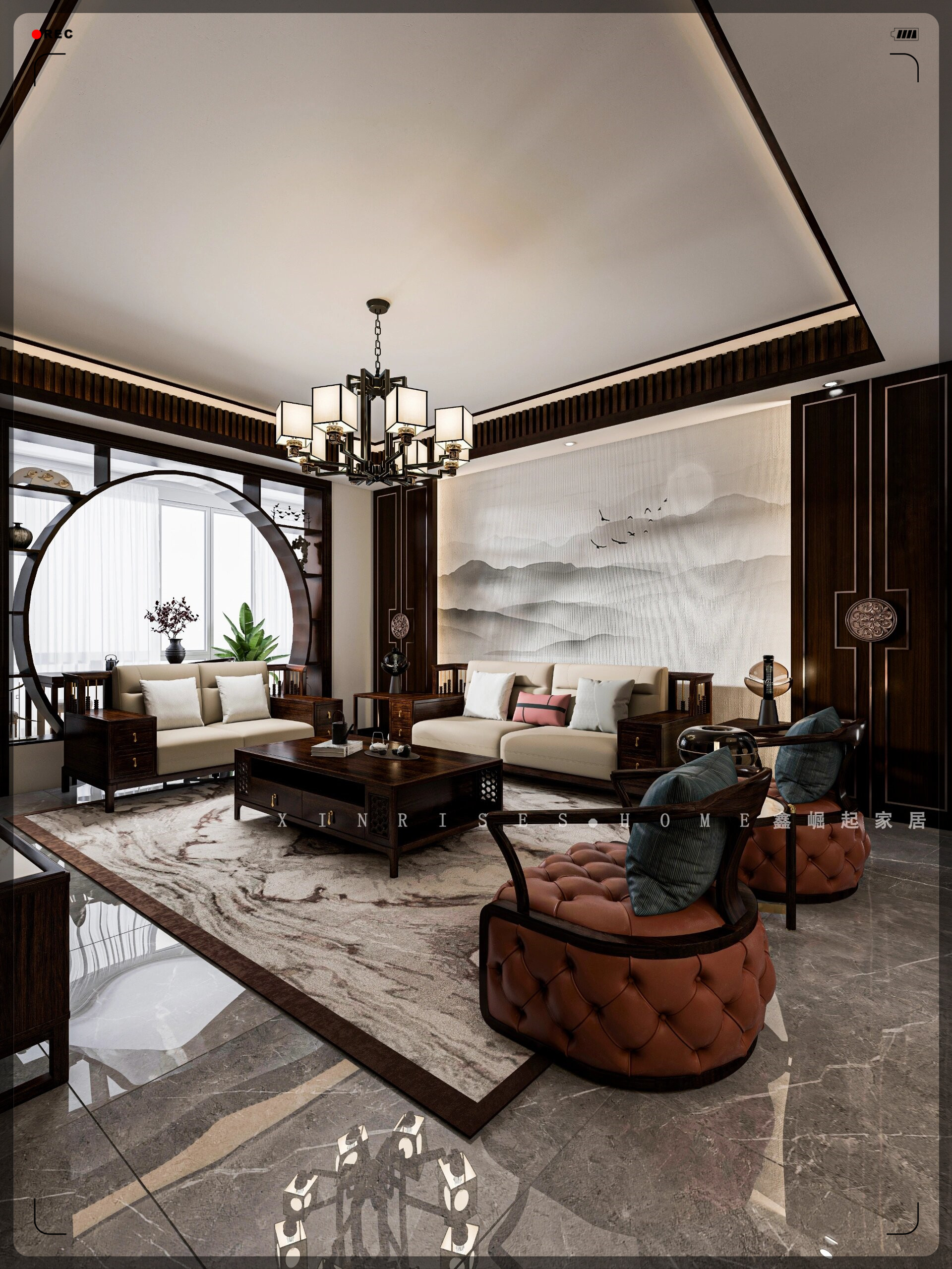 以传统中式为基调,融合现代简约元素  现代都市轻奢格调生活,正逐渐