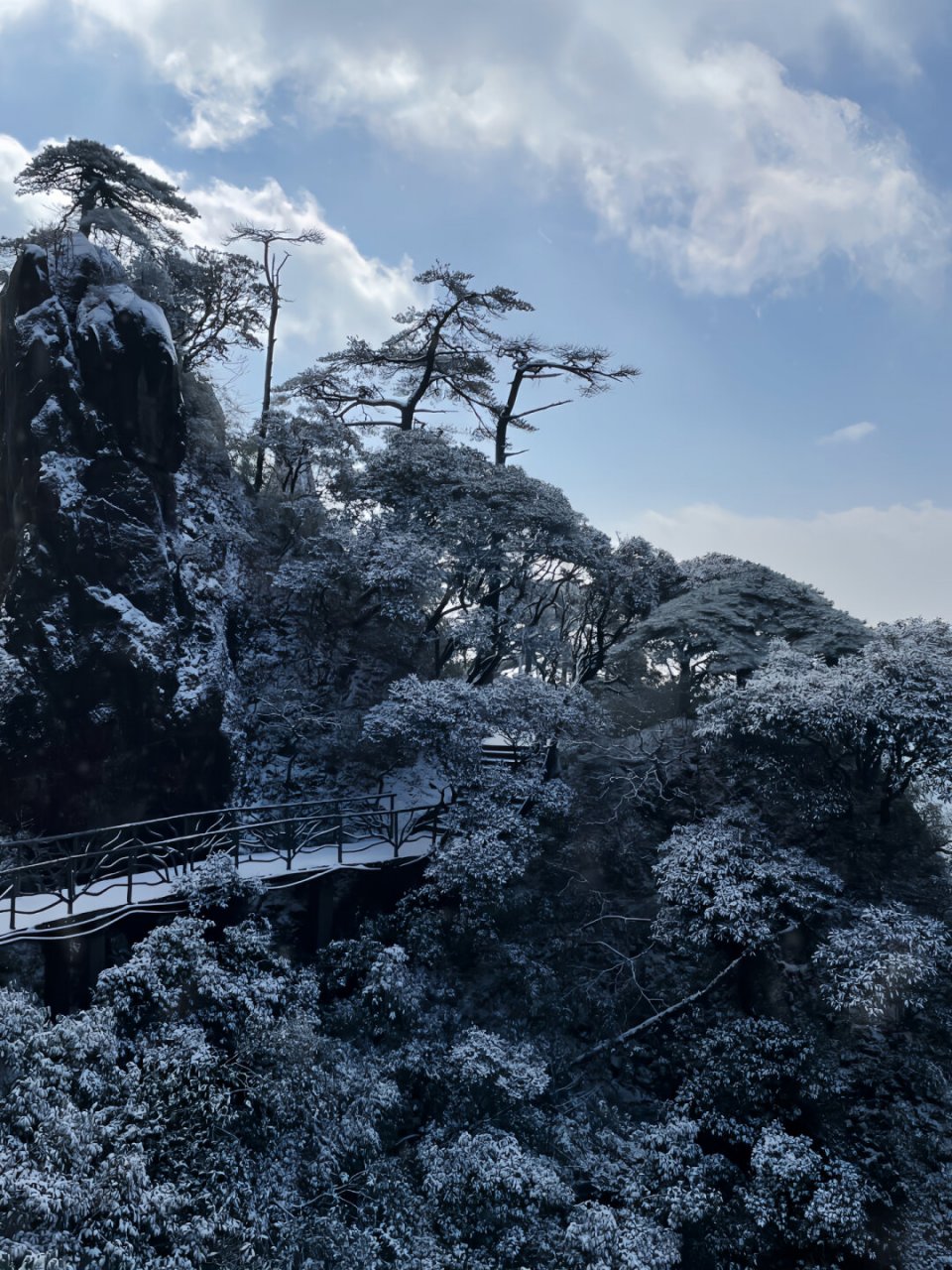 江西雪景三清山图片