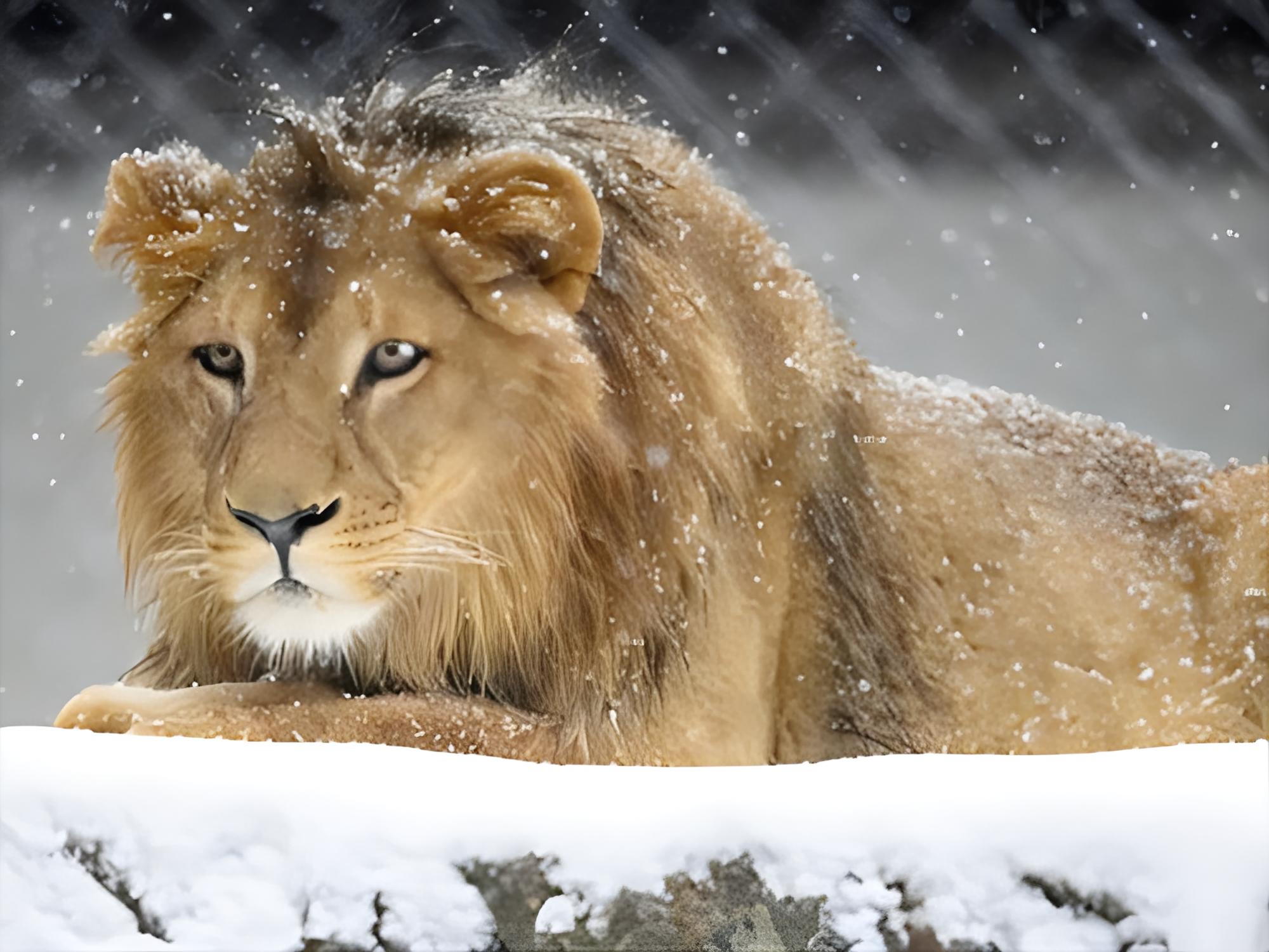 动物过冬各显神通,百兽之王狮子如何过冬?