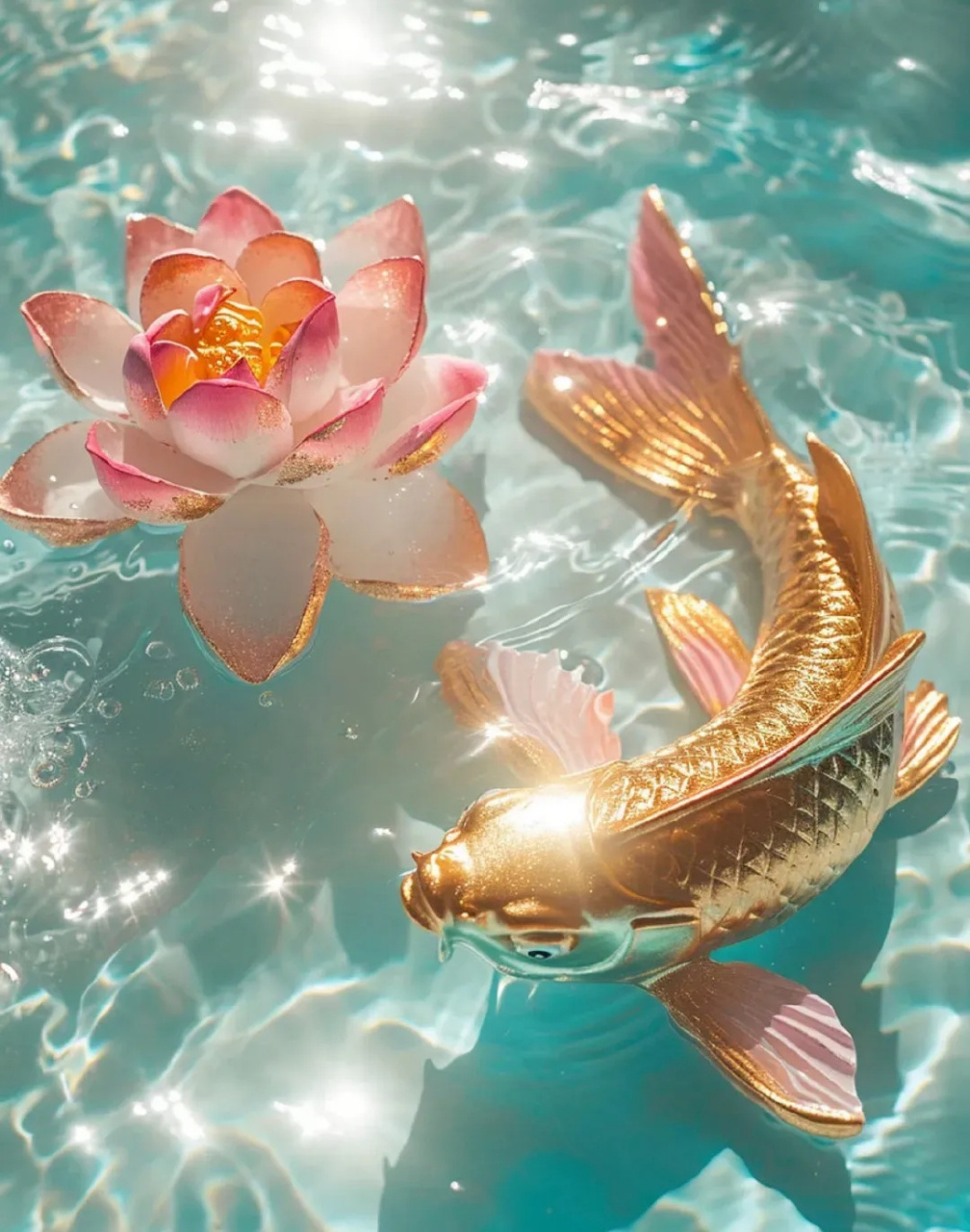 美图分享～金色锦鲤,人生如锦鲤,亿万生命中的幸运之一 #跨年创作挑战