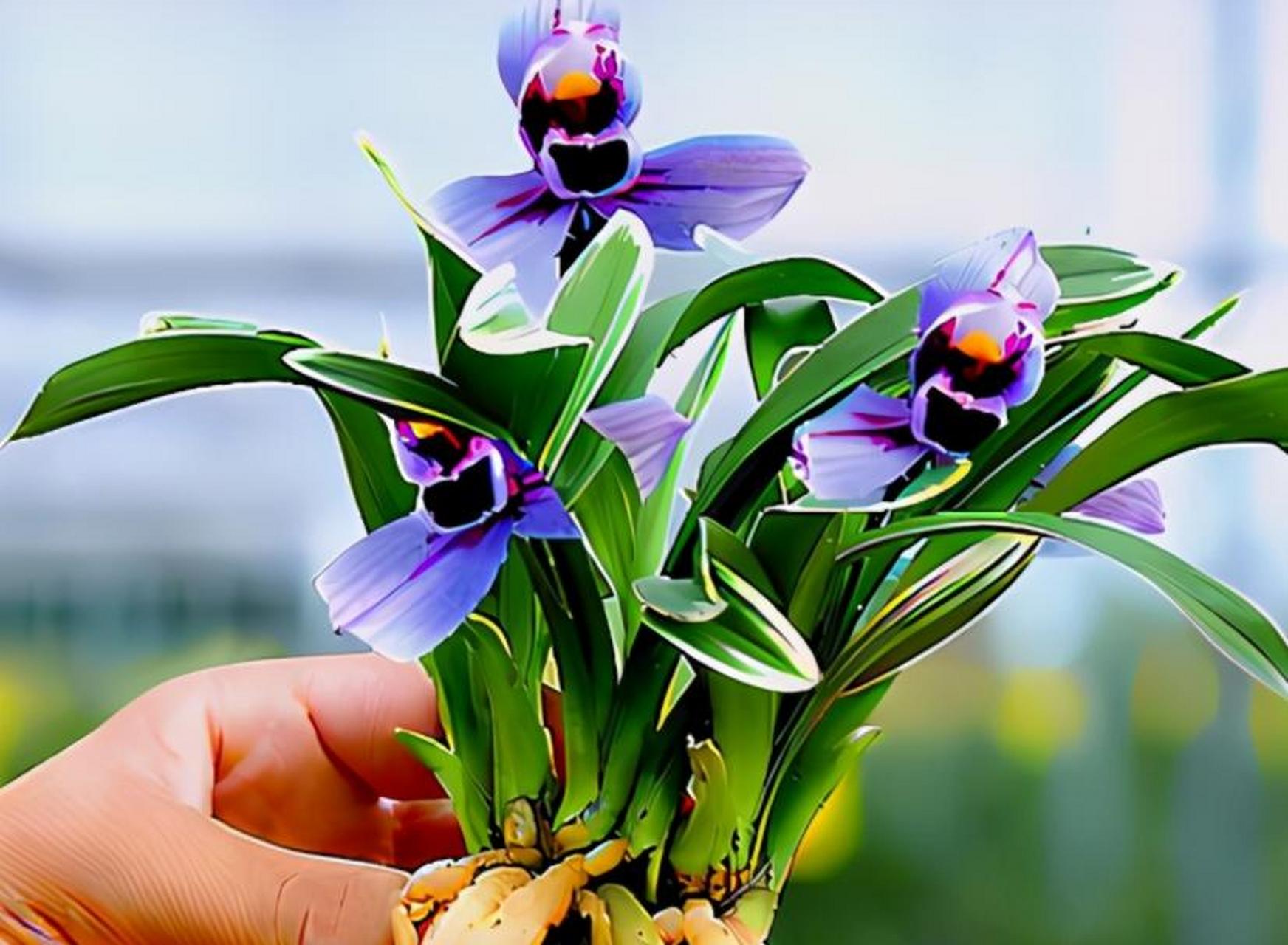 紫月荷兰花是一种美丽,易栽种的兰花,颜色高级贵气.