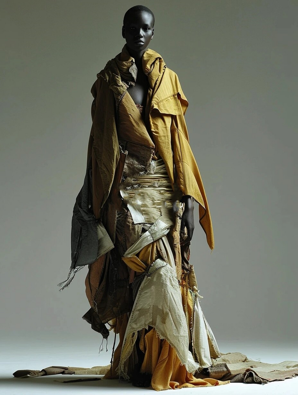 设计灵感 解构拼接做旧旧衣改造服装设计  在服装设计领域,设计灵感