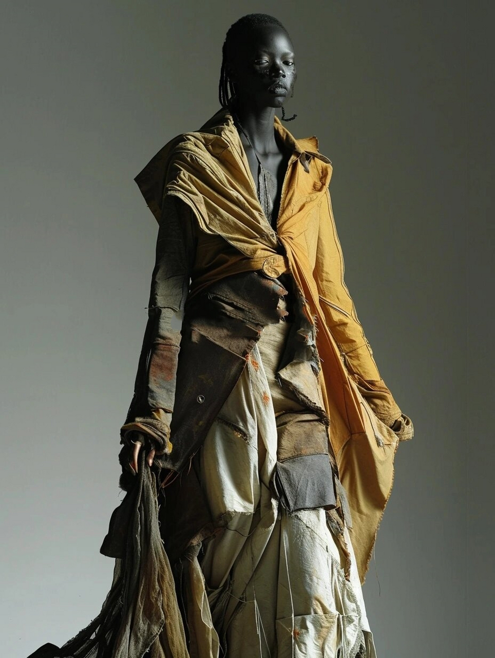 设计灵感 解构拼接做旧旧衣改造服装设计  在服装设计领域,设计灵感