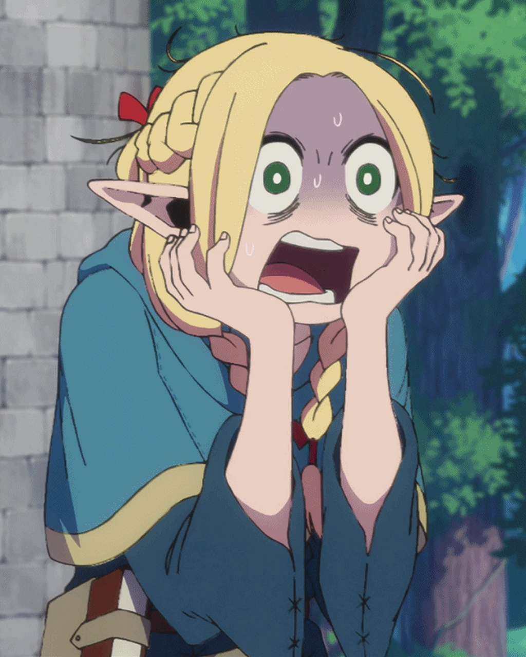 迷宫饭# 凭表情霸权一月新番,表情包女王诞生!