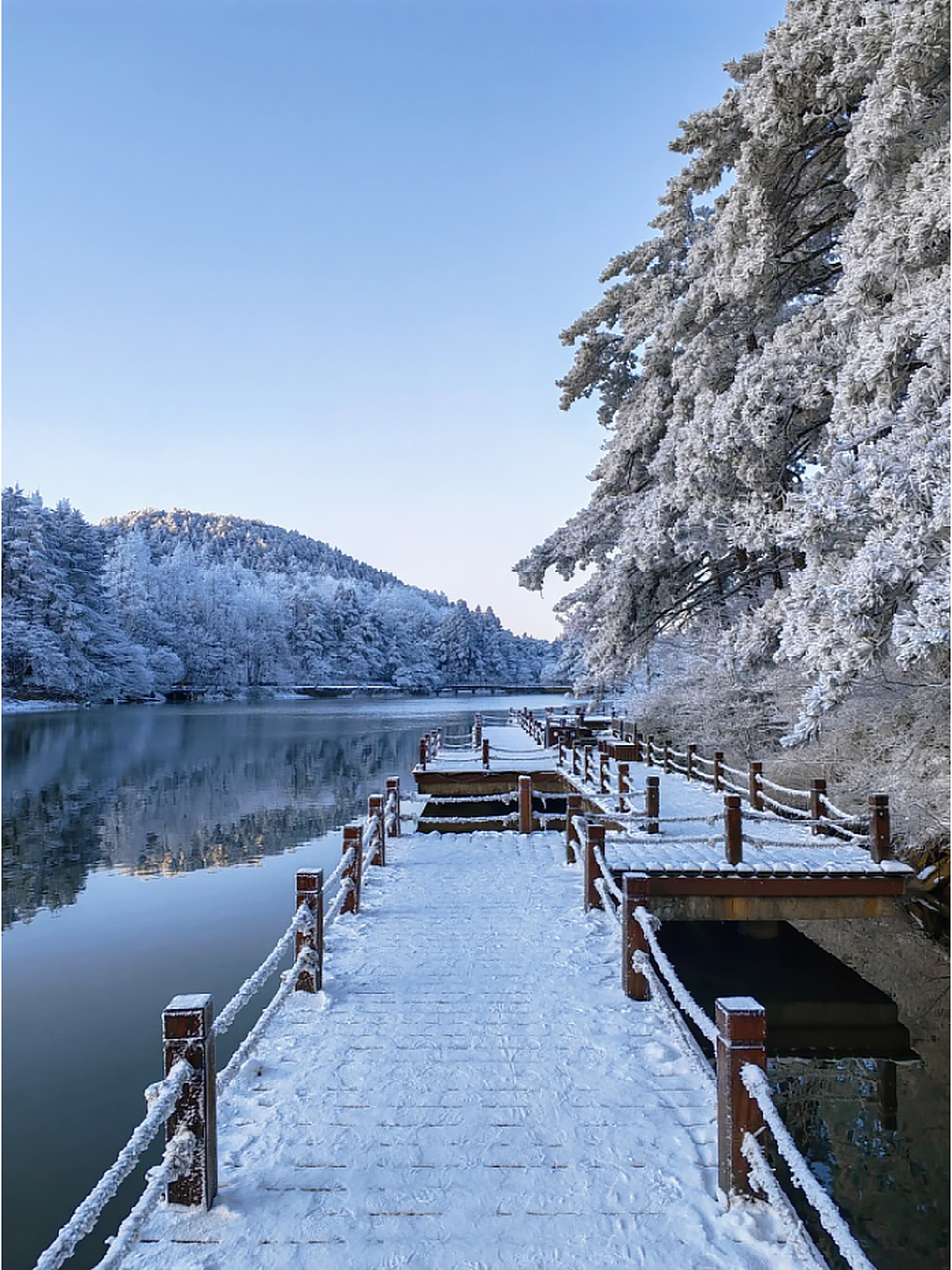 庐山冬天雪景图片