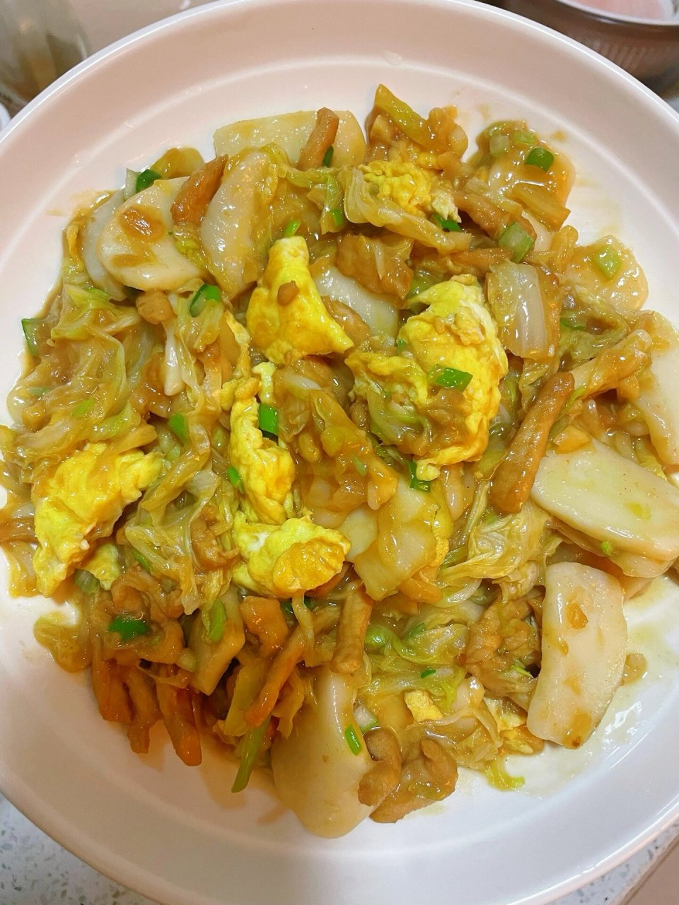 肉丝炒年糕,软糯鲜香! 小时候妈妈经常给我做的炒年糕被我偷学到了!