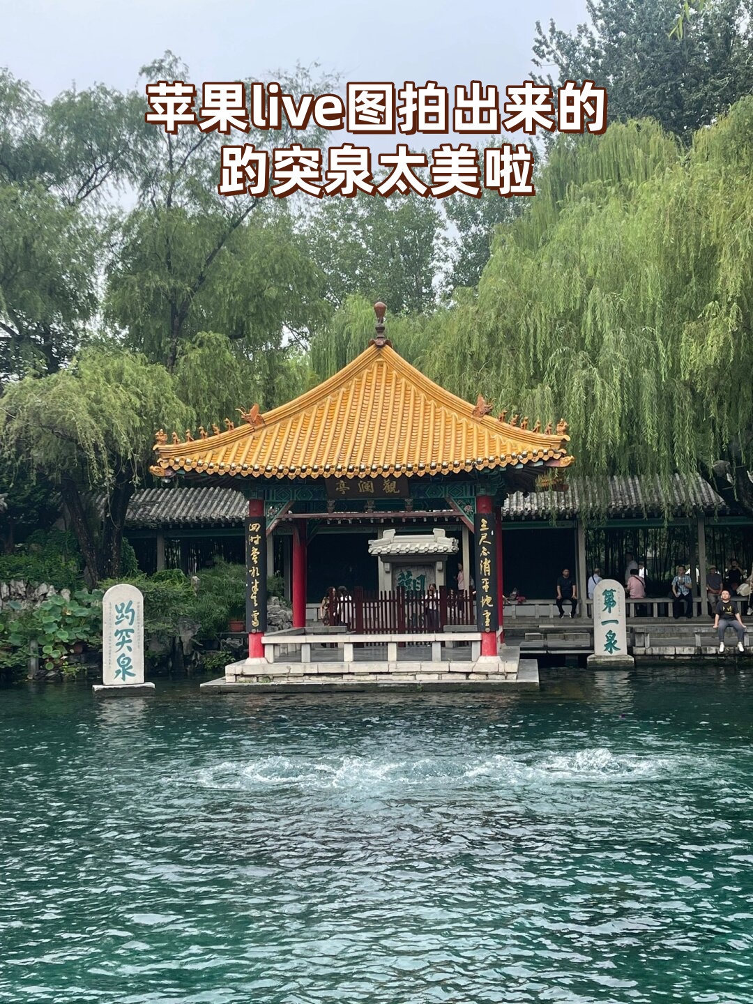 苹果live图拍出来的趵突泉太美啦