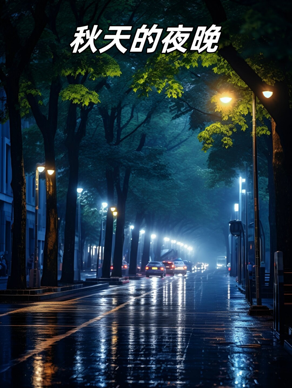 秋天的夜晚  秋天的夜晚,是一幅美丽的画卷.