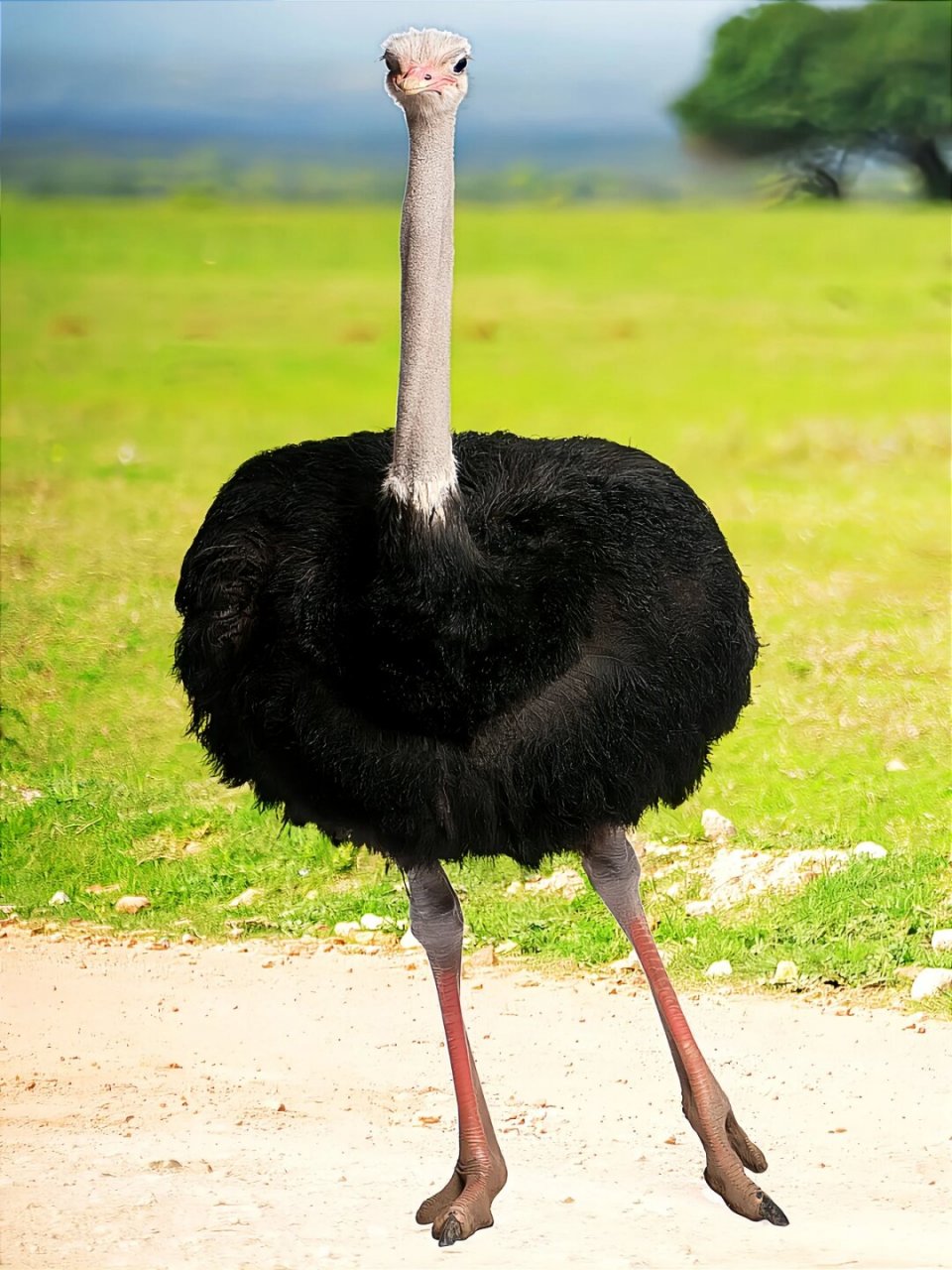 自然科普鸵鸟  🌸鸵鸟,作为世界上最大的鸟类之一,以其引人注目的