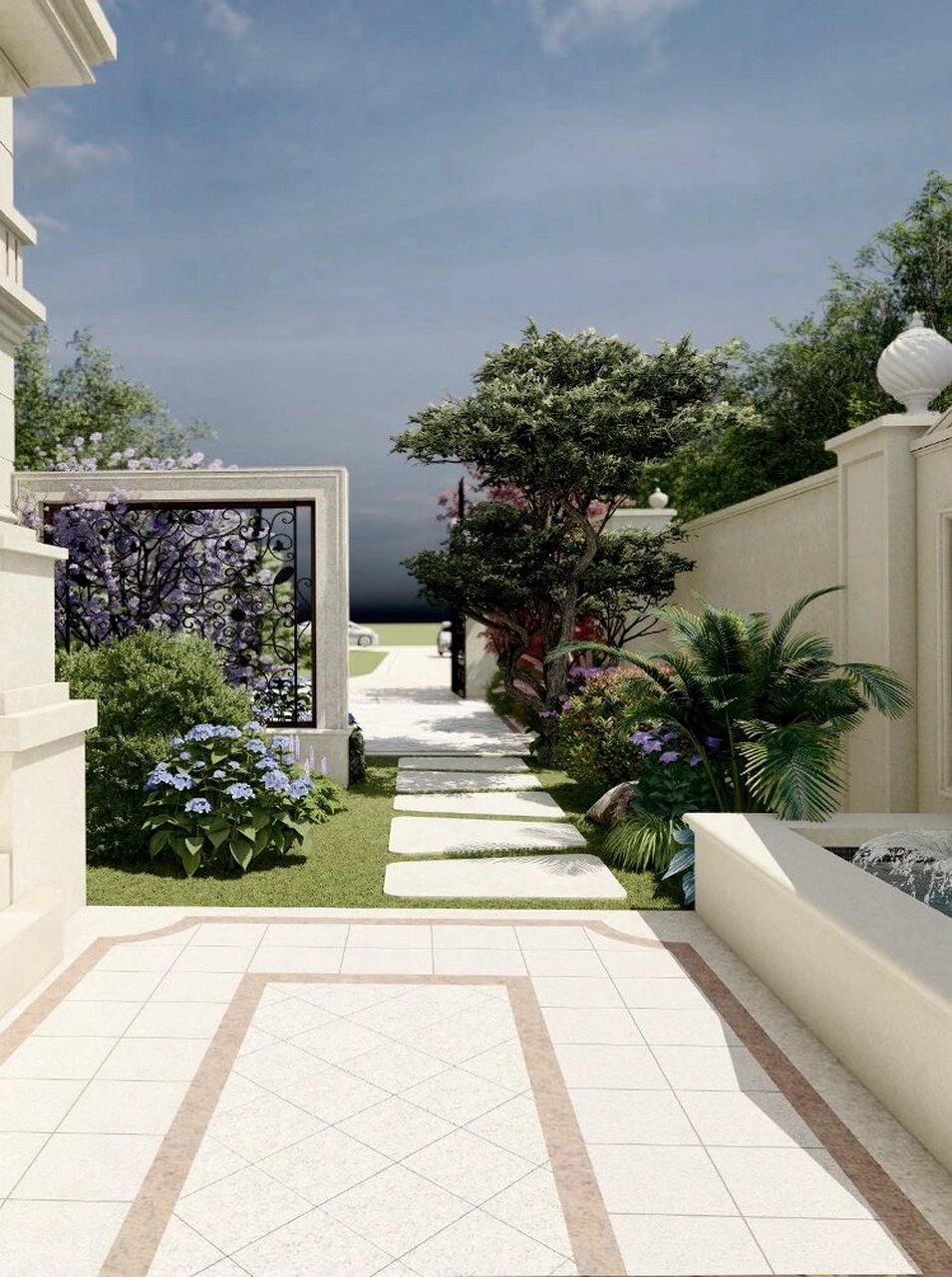 原创法式庭院设计,家里的莫奈花园好惊艳  法式庭院设计,让你的家秒变