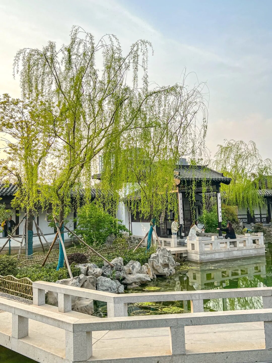 一座静谧的苏式园林就藏在郑州  在郑州的南环公园中,意外发现了一座