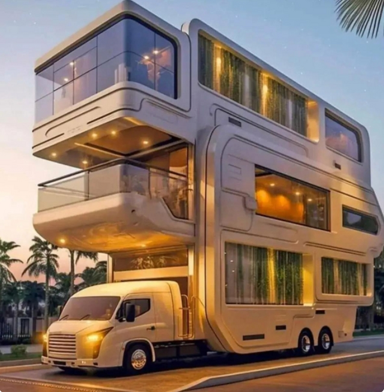 这辆房车简直就是一座移动的别墅!