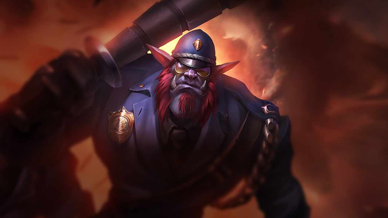 lol中诺手后期怎么打巨魔?