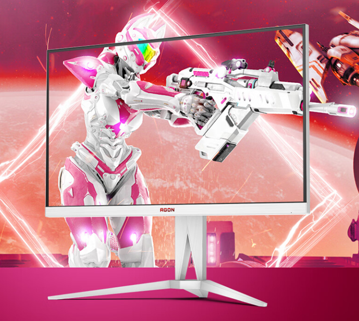 aoc ag275qzw 27 英寸 2k 显示器:环形炫彩氛围灯,自带外挂准星