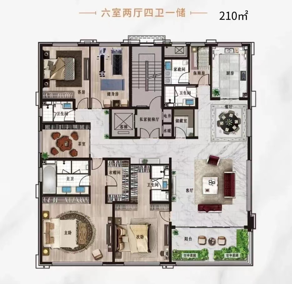 212平米的方方正正的华丽大户型,外立面也太拉风了,这样的房子不管