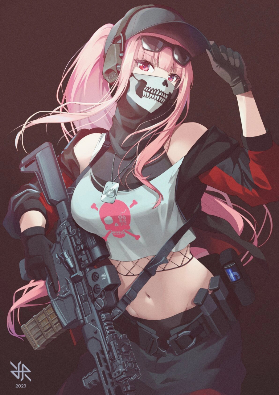 插画人物战术造型分享#插画# #二次元# #热点引擎计划