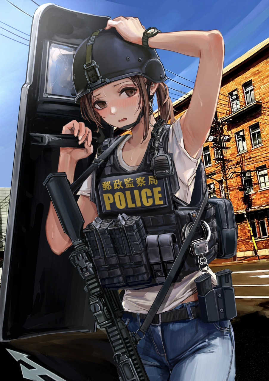 战术武装娘插画分享#插画# #热点引擎计划# #二次元