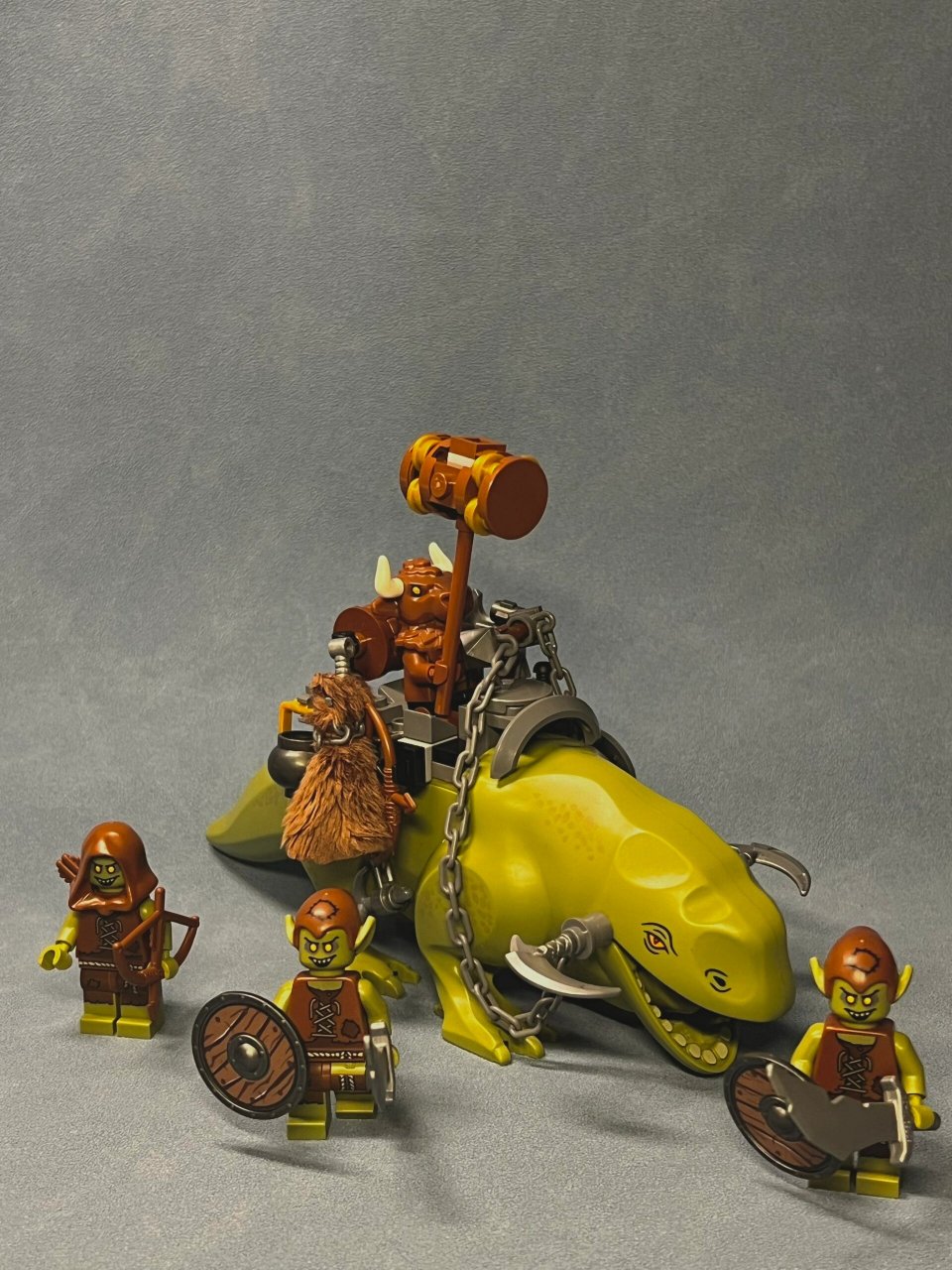 乐高 魔兽世界 为了部落 牛头湿背兽坐骑|||湿背兽坐骑借鉴了亮哥做的